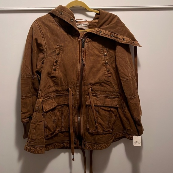 Free People Surplus Future Parka In Olive Night Size Small NWT - Picture 8 of 16